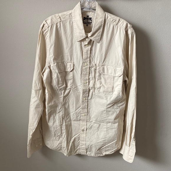 Express Button Front Shirt - Picture 1 of 7